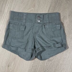 Abercrombie Kids Girls Linen Blend Pull on Shorts
